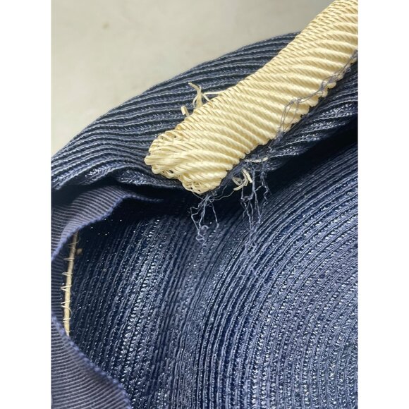 Vintage hat cap theater costume womens blue white Halloween one size READ - Picture 5 of 7